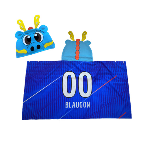 ブラウゴンなりきりフード付きタオル