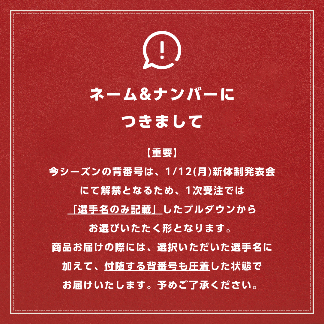 【ネーム&ナンバー有り】百年構想リーグレプリカユニフォーム FP／1st