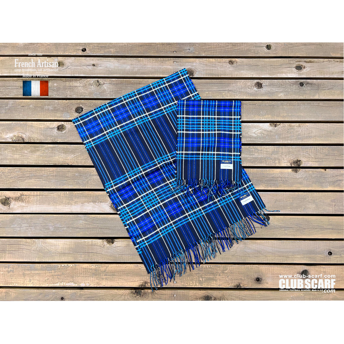 フランス製 チェックマフラー